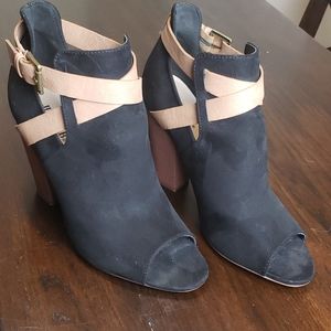 Open Toed Ankle Booties